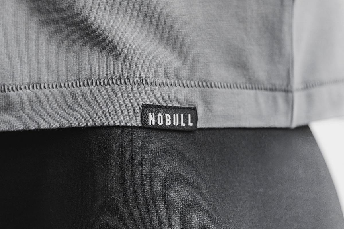 Nobull Lightweight V-Neck Women's T Shirts Dark Grey | Australia (XT0714)